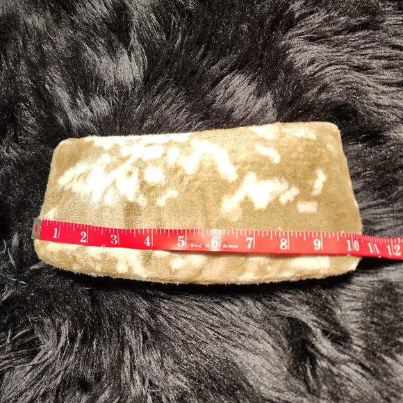Vintage Ingber Foldover Clutch Purse with Gold Tone Kiss Lock Faux Fur/Wool like - Picture 12 of 14